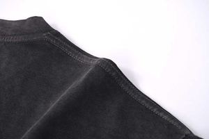 Nueva camiseta de peso pesado 250GSM a la moda 100% algodón ajuste holgado, camiseta de gran tamaño desgastada con estampado de logotipo personalizado para hombres - Product Image 5