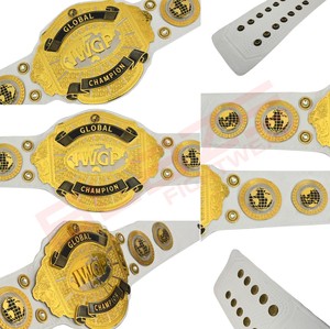 IWGP Global Belt Titre Duplicata Belt Ceintures de luxe personnalisées en cuir véritable du Pakistan orld Heavyweight Championship Title Belt - Product Image 4