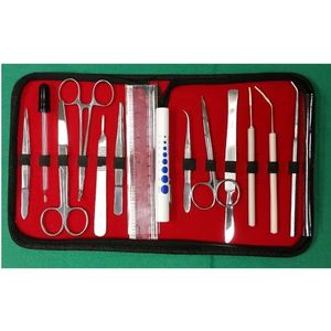 Kit de dissection de haute qualité pour étudiants en médecine 19 pièces ensemble de laboratoire d'anatomie pour outils de dissection en acier inoxydable avec étui - Product Image 2