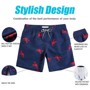 Short de bain d'été pour hommes, logo personnalisé, polyester et coton de qualité supérieure, motif uni, prix bas du Pakistan vente en gros - Product Image 4