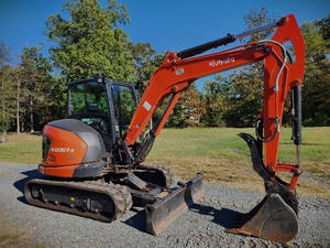 Mini-excavatrice sur chenilles Kubota KX057-5 d'occasion, haute qualité et prix abordable, disponible en Allemagne à prix de gros. - Product Image 4