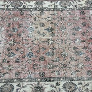 Alfombra de 3.3x7 pies, Alfombra Turca Vintage, Alfombra de Lana Roja - Product Image 5