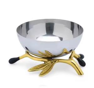 Tazón de Metal para Dátiles, Decoración de Mesa Islámica para Ramadán, Plato para Servir Frutos Secos Árabe, Decoración Elegante y Lujosa para el Hogar - Product Image 6