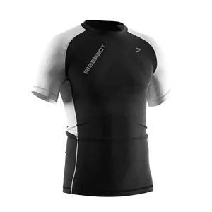 Rash Guard en tissu premium pour homme, imprimé et brodé - Fabricant en gros - Product Image 2