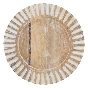 Placa de cargador de madera decorativa de mesa de diseño único, placa de cargador de madera más vendida para el hogar, Hotel, restaurantes, fiesta y cafetería - Product Image 6