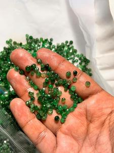 Perles de pierres précieuses en vrac à facettes en béryl vert teint Perles de pierre de qualité supérieure - Product Image 4