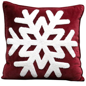 Custom Pattern Embroidered Organic Cotton Christmas <b>Pillow</b> Cover Luxury Style Woven <b>Cushion</b> for Home Hotel Decor - Product Image 1