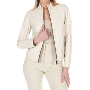 Ventes en gros de vestes en cuir véritable pour femmes, tricotées, avec doublure en coton uni, écologiques et respirantes, vêtements d'extérieur d'hiver - Product Image 2