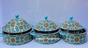 Design élégant de fleurs couleur grise chauffe-plats finis chauffe-plats et chauffe-aliments 100% sans danger pour les aliments - Product Image 5