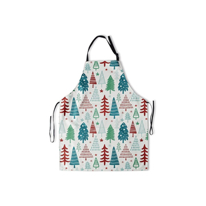 Tablier de cuisine à impression personnalisée en pur coton réglable par sublimation de haute qualité avec logo privé - Product Image 2