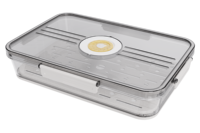 Boîte de rangement hermétique en plastique pour réfrigérateur avec plateau de drainage, sans BPA, pour la conservation des aliments, fabriquée en Chine