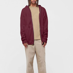 Sudadera con Capucha y Cremallera Completa para Hombre, Invierno 2024, Talla y Logotipo Personalizables, Ligera, de Algodón/Poliéster, Transpirable y de Secado Rápido - Product Image 2