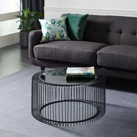 Table basse personnalisée OEM avec plateau en bois de style croissant moderne et base en fer, aspect incroyable pour un usage domestique