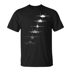 Maglietta promozionale per il Giorno dei Veterani dell'Aeronautica Militare F-4 F-111 F-15 F-16 F-22 F-35 - Product Image 1