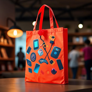 Sac fourre-tout pliable personnalisable Dervis pour gadgets personnalisés pour les promotions - Product Image 3