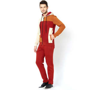 Ensemble de survêtement d'entraînement vintage à capuche pour homme, coupe-vent, de haute qualité, 100% coton molletonné, logo personnalisé - Product Image 3