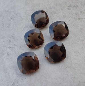 หินควอทซ์สโมควีทซ์ขนาด10มม. ทรงเหลี่ยมเพชรพลอยหลวมหินควอทซ์กึ่งมีค่าสำหรับทำเครื่องประดับ - Product Image 2