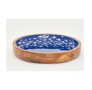 ชามไม้ธรรมชาติทำด้วยมือพร้อมถ้วยตะกั่วทำด้วยมือสุดหรูสำหรับสลัดหรือผลไม้และเซิร์ฟเวอร์ชามสลัด - Product Image 1