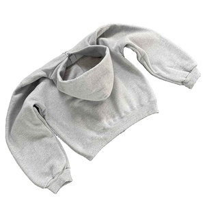 Sweat à capuche vintage en molleton 100 % coton de haute qualité pour homme, coupe oversize, avec fermeture éclair, respirant – Vente en gros fabricant - Product Image 1