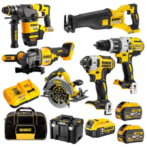 Kit combiné sans fil Dewalt DCZ696X2TBAG-XE 18V-54V 5.0Ah-9.0Ah FlexVolt XR Li-Ion sans balais 6 pièces, qualité supérieure, 100% neuf - Product Image 1