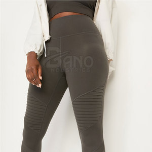 Leggings de tejido de punto transpirables de cintura alta/Baja elásticos de secado rápido de diseño personalizado para mujer más vendidos al por mayor - Product Image 6