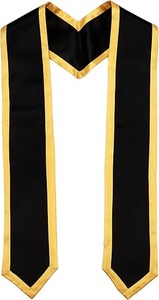 Estola de Graduación Clásica Newrara Deluxe Unisex para Adultos, Lisa, con Ribete, 72 Pulgadas de Largo - Product Image 4