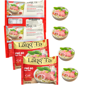 Fideos de arroz Pho de ternera instantánea, salsa de ternera real, comida conveniente en paquete OEM, certificado ISO HACCP, fábrica de Comida instantánea de Vietnam - Product Image 4