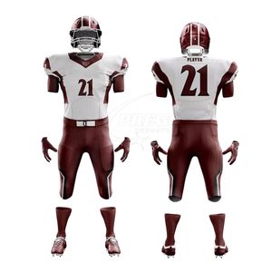 Maillot de football américain 100 % polyester respirant, grande taille, impression de logo personnalisé, vêtements d'équipe, vêtements de sport - Product Image 2