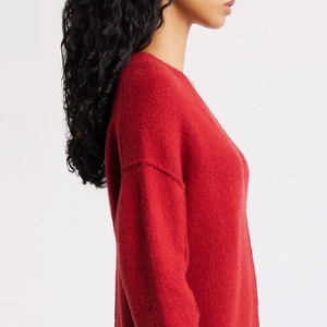 Meilleures ventes en ligne Pulls à col en V pour femmes Teints unis et séchage rapide Pulls à col en V pour femmes - Product Image 5