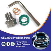 Kit de réparation de bouchon de vidange d'huile automobile en acier inoxydable autotaraudeur avec joint torique filetage M14 pour le remplacement d'huile moteur de voiture