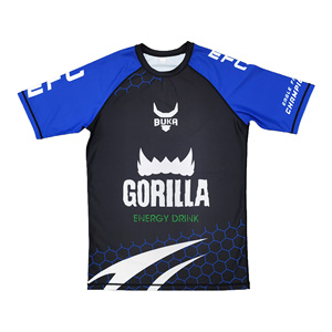 Ensemble Rashguard et Short de Combat à Manches Courtes Imprimé par Sublimation Personnalisé pour le Jiu Jitsu, le Grappling et les Sports de Combat OEM/ODM - Product Image 3