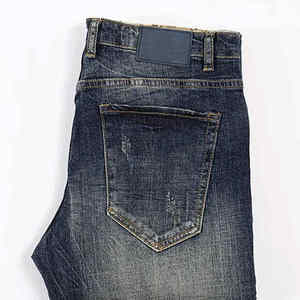 Pantalones Vaqueros de Mezclilla para Hombre, Corte Slim, Diseño Personalizado, Estilo Urbano, Transpirables, Lavado Claro, para Invierno - Product Image 6