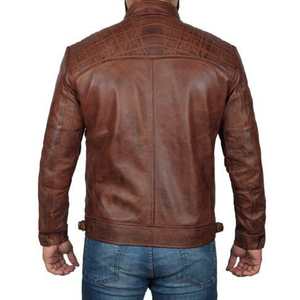 Chaqueta de motorista de cuero PU de alta calidad para hombre, logotipo personalizado, manga larga, moda de invierno, transpirable, con soporte y bolsillo, patrón de calle alta - Product Image 5