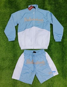 Conjunto de pantalones cortos cortavientos para hombre Ropa de calle de nailon ligero Chándal para hombre Traje de verano Servicios OEM al por mayor - Product Image 3