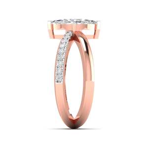 Anillo solitario con diamante de corte marquesa de 1.17 quilates, color F, claridad VS, diamante cultivado en laboratorio, en oro de 14 quilates, para bodas, compromisos y fiestas. - Product Image 4