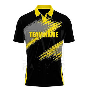 Venta al por mayor de camisetas de cricket para los hombres con 100% algodón sublimado patrones camisetas de cricket para personalizar su propio logotipo de marca - Product Image 2