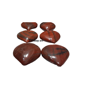 Piedra de corazón de jaspe rojo para pulsera, calidad prémium, precio al por mayor, para la exportación desde la India - Product Image 5