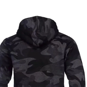 ชุดวอร์มสีขาวพิมพ์ลายด้วยซิปมีซิปสำหรับฤดูหนาวโลโก้สีขาวพิมพ์ลายนูนสำหรับฝึกซ้อม - Product Image 4