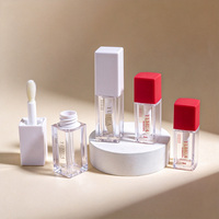 Flacon carré en plastique pour brillant à lèvres et rouge à lèvres 5ml 6ml, contenant pour huile à lèvres et lotion, emballage de maquillage personnalisé, vide pour blush