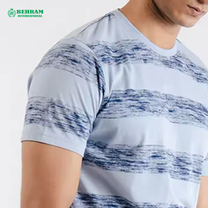 T-shirt décontracté pour homme, coupe ample et carrée, col rond, 100 % coton, 300 g, imprimé, écologique, anti-plis, respirant - Product Image 3