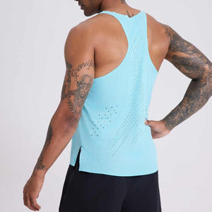 <b>Men's</b> Seamless Quick-Drying Sustainable Fitness Tank Tops Custom Design Digital Printing Sports <b>Running</b> Casual Knitted Weave - Product Image 2