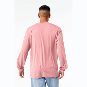 เสื้อยืดแขนยาวคอกลมสำหรับผู้ชายเสื้อยืดผู้ชายแขนยาวแบบเรียบทันสมัยส่งตรงจากโรงงาน - Product Image 3