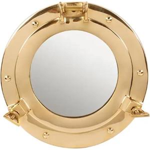 Ojo de buey de latón, barco marítimo náutico, espejo de pared, decoración de baño, espejo de maquillaje, decoración del hogar de exportador indio - Product Image 4