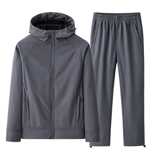 Streetwear High Quality Eco-Friendly Plus Size Sportswear Track Suits Active Stretch Breathable Quick Dry Unisex 2-Piece - Product Image 3