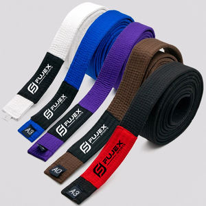 Cintura brasiliana di Jiu-Jitsu adulto Master <span class=keywords><strong>Coach</strong></span> BJJ livello bianco blu viola nero rosso personalizza - Product Image 4
