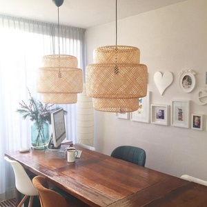 Wholesale <b>Bamboo</b> Pendant Light Handmade Wooden Pendant <b>Lamp</b> Hanging Handcrafted <b>Bamboo</b> Wicker Pendant Light - Product Image 2