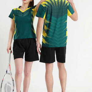 Vente en gros 100% polyester uniforme de tennis respirant confortable imprimé de haute qualité léger bas prix sublimation uniformes de tennis - Product Image 2