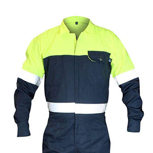 Conjunto de chaqueta y pantalón de trabajo para hombre, uniforme de trabajo de seguridad reflectante industrial de alta visibilidad, precio al por mayor - Product Image 3