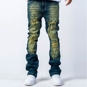 กางเกงยีนส์แฟชั่นสำหรับผู้ชายมาใหม่ - Product Image 1