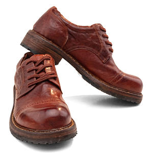 Chaussures habillées Oxford pour hommes en cuir de vachette Goodyear Welted, fabriquées à la main pour le bureau et les mariages, idéales pour les affaires - Product Image 4